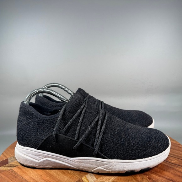 Vessi Shoes - Vessi Everyday Sneaker Womens 7 Black White Waterproof Knit Slip On Shoes